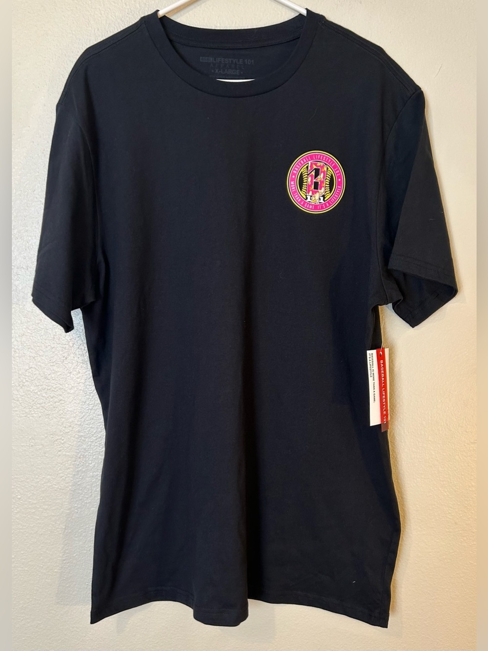 Baseball Lifestyle 101 Mens Black Banana T-Shirt Size XL NWT